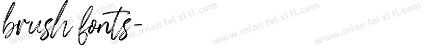 brush fonts字体转换